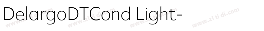 DelargoDTCond Light字体转换
